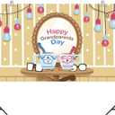 2 x Happy Grandparents Day Photo Booth Backdrop Love Grandpa and Grandma Party Decor Photography Background Wall Decoration (3.65.9ft)