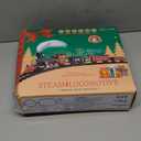 BainGesk Train Set, Christmas Train Set with Steam, Light and Sounds, Electric Train Toy for Boys & Girls, Christmas Train Set for Under The Tree, Gifts for 3 4 5 6 7 8 Year Old Kids