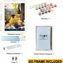 Wine and Cheese Paint by Numbers Kit for Adults - DIY Painting on Canvas 16x20 Inches, Adults' Paint-by-Number Kits Acrylic Paint Set for Beginners, Culinary Art Kit for Home Decoration or Gifts (16X20IN No Frame)