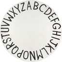 Topotdor Round Kids Play Rug Alphabet Nursery Area Rug Extra Large Soft Crawling Play Mat for Children Toddlers Bedroom (47 inch, White) (3'11" (Round))
