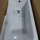 Fine Fixtures Acrylic, Fiberglass Alcove Soaking Bathtub with Integral Apron Front in Glossy White - Right Hand Drain, 60" x 30"
