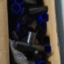 Family Axe Throwing Game for Backyard Fun | Safe Bristle Target Set with 4 Axes & 4 Darts for Kids & Adults | Lightweight & Portable for Carnival, Camping, Party and Indoor/Outdoor Games (Blue)