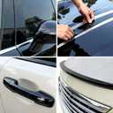 Lypumso Gloss Black Vinyl Wrap for Chrome Delete, 5 Inch x 30ft Automotive Grade Self-Adhesive Tape DIY Car Exterior Door Edge Guard, Window Sill Trim Protection Anti-Scratch