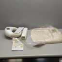 Baby Bath with Shower Stand Support - Adjustable Toddler Shower Tower with Anti-Pinch & Anti-Slip Design, Baby Bathtub Stand for Infants 6-36 Months, Ideal Gift for Newborn, Khaki