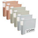 Y YOMA Letter Size  24 Pack Extra Capacity Hanging File Folders Accordion Decorative File Folder Cute Colored Hanging Folder Organizer for Office Home with 1/5Cut Adjustable Tabs, Natural Color