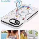 Toycamp for iPhone 17e/16e Case Compatible with Magsafe - Cute Design 360 Magnetic Ring Holder Stand Kickstand Funny Watercolor Bird Girly Pretty Fashion TPU Phone Covers for Women Tenn Girls