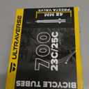 Ultraverse Bike Inner Tube for 700x23-25c, 700x28-32c, 700x35-43c 28 inch Bicycle Wheel Sizes with 48mm Presta Valve - Butyl Rubber Tubes for Road and Gravel Bikes - 2 Tubes, 2 tire levers Included