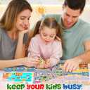 4 Set Reusable Sticker Book for Toddler Age 3-4, Quiet Sticker Books, Activity Books for Kids Ages 2+ Boy Girl Birthday Gifts