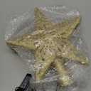 10.23 inch Christmas Star Tree Topper Projector with 6 Patterns Gold Star Christmas Tree Topper Plug in for Indoor Office Xmas New Year Holiday(Gold, 6 Patterns,3m Cable)