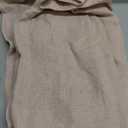 MIULEE Natural Beige Linen Curtains 96 Inches Long 2 Panels for Bedroom Living Room, Soft Linen Textured Window Drapes Semi Sheer Light Filtering Back Tab Rod Pocket Farmhouse Burlap Look Decor