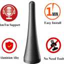 3.8 Inch Antenna for Ford Mustang (2010-2014), Aluminum Antenna Replacement Mast for Ford Mustang 2010-2014