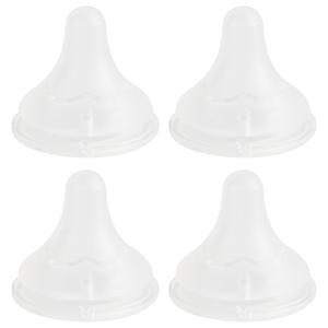 Silicone Nipple (S) for Spectra Baby Bottles, Slow Flow, 0m+, 4 Count