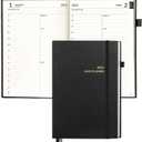 SUNEE 2026 Planner - Daily Planner 2026 for Productivity | Weekly & Monthly Goal Achievement System with One Page Per Day Layout, A5 Hardcover (5.6" x 8.4"), January to December 2026,Black