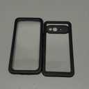 Lanhiem for Pixel 9a Case, IP68 Waterproof Dustproof, Built-in Screen Protector, Rugged Full Body Shockproof Phone Case for Google Pixel 9a 6.3", Black