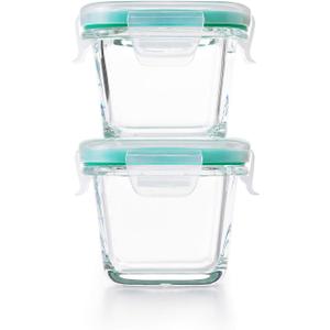 OXO Good Grips 4-Piece Smart Seal Leakproof Mini Glass AirtightContainer Set