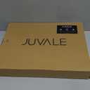 Juvale Bamboo Silverware Organizer for Drawer, Kitchen, 6 Slot Utensil Tray (Black, 17 x 11.75 x 1.75 In)