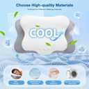 Cervical Pillow for Neck Pain Relief, Cooling Contour Memory Foam Pillows Support Odorless Ergonomic Neck Pillow Adjustable Orthopedic Bed Pillow for Side Back Stomach Sleeper with Pillowcase