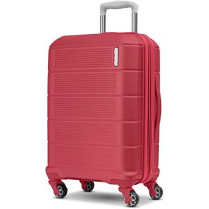 American Tourister Stratum 2.0 Expandable Hardside Luggage with Spinner Wheels, Radient Raspberry, Carry-on