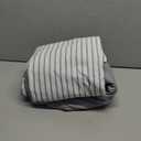 Amazon Basics 100% Organic Cotton Kids' Sheet Set with Pillowcase, Twin, Navy Stripe Queen 