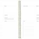 Blueline Essential Academic Monthly Planner, 14 Months, July 2025 to August 2026, Twin-Wire Binding, Poly Cover, 11" x 8.5", Blossom Design, White (CA714PG.01-26)