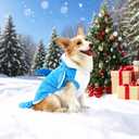 Shark Dogs Costume for Winter, Small and Medium-Sized Shark Dog Jacket, Sharks Dog Vest for Cold Weather, Fleece Puppy Hoodie, Sharks Pet Costume for Cat and Dogs(S)