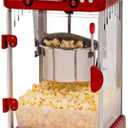 Elite Gourmet EPM-250 Maxi-Matic 2.5 Ounce Classic Carnival, Tabletop Kettle Popcorn Popper Machine, Retro-Style, Movie Hot Buttered Popcorn, Red