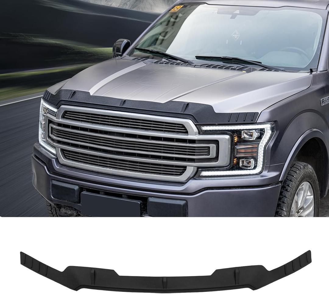 Hood Protector Compatible with 2015-2020 Ford F150 Hood Shield TPE Hood Deflector Hood Guard for 2019 Ford F-150 Accessories