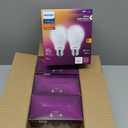 PHILIPS LED A19 Ultra Definition Frosted Dimmable LED Light Bulbs - Flicker-Free 40w Light Bulbs with EyeComfort Technology - Soft White 2700K Lightbulb - 450 Lumen - E26 Base - 8 Pack