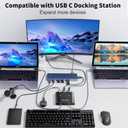 KCEVE USB C Switch 2 in 1 Out, USB Type C KVM Switch 2 Computers 1 Monitor, 8K@60Hz / 4K@120Hz / 20Gbps/ USB 3.1 Gen 2 / 100W PD/Compatible with Thunderbolt Devices/Wired Remote, 1 USB-C Cable