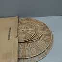 CHI AN HOME Wicker 23 Inch Jute Wall Decor Baskets, Set of 6 Extra Large Woven Jute Wall Plates, 23",21",15",13",12,10", Decorative Baskets for Wall Arts, Wall Hanging for Bedroom, Living Room, Office