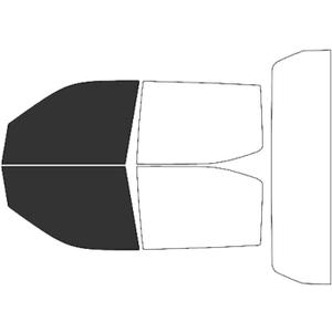 Rvinyl Window Tint Kit Compatible with Toyota Tundra 2022-2025 4 Door CrewMax - Black 20% - Single Ply No Bubble Film - Do it Yourself Vehicle Front Precut Kit