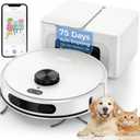 Robot Vacuum and Mop Combo, Mapping Robotic Vacuums Cleaner with 75 Days Self-Emptying, LiDAR Navigation Smart & Strong Suction, WiFi/App/Alexa/Voice Control, Quiet for Home Pet Hair Hard Floor Carpet