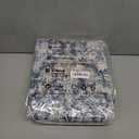 Beeiva Vintage Indoor Rug for Entryway, 2x3 Low Pile Washable Area Rug with Non Slip Backing, Small Entry Door Mat for Insides House, Bathroom, Bedside, Kitchen - Blue