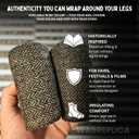 warreplica Medieval SCA LARP Reenactment Viking Wool Leg WrapsHerringbone PatternNorse Warrior Costume Accessory (Brown)