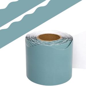 4 x Fancy Land Calming Blue Bulletin Board Border Scalloped Border Trim for Classroom 52ft