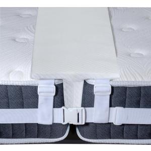 CZL 12" Wide Bed Bridge Twin to King Converter Kit Twin Bed Connector Split Bed Gap Filler to Make Twin Beds Into King Adjustable Twin Mattress Connector with Strap for Guests Stayovers, Upgraded