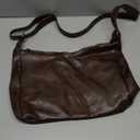 JOLLQUE Crossbody Bags for Women, Soft Foldable Vegan Leather Shoulder Handbag, Autumn Winter Slouchy Handbag Purses