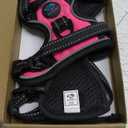 PHOEPET No Pull Dog Harnesses for Small Dogs Reflective Adjustable Front Clip Vest with Handle 2 Metal Rings 3 Buckles [Easy to Put on & Take Off](XS, Pink)