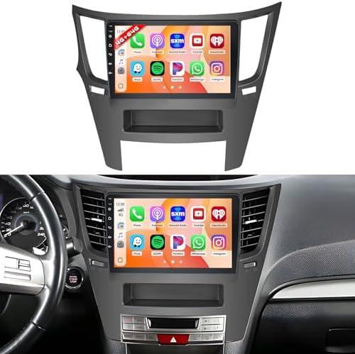 8 Core 4+64GB Android Car Stereo for Subaru Legacy Outback 2010-2014 Radio, 9 Inch IPS Touchscreen Car Radio with Wireless Carplay Android Auto 59UI GPS WiFi 32EQ DSP Backup Camrea