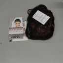 Sallcks Mens Short Curly Brown Wig Synthetic Halloween Party Cosplay Costume Full Wigs for Men