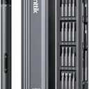 Fanttik E1 Max Electric Screwdriver, Mini Precision Screwdriver Set, 50 Magnetic Bits, Magnetic Storage, 5/32‘’Hex, Repair Tool Kit for Electronics Phone Camera Laptop Watch (Grey)