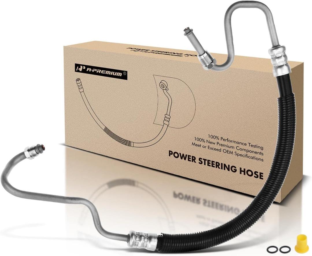 A-Premium Power Steering Pressure Hose Line Assembly Compatible with GMC, Chevrolet, Cadillac Models - Silverado 1500, Silverado 2500, Silverado 3500, Escalade, Sierra 1500, Sierra 2500, Yukon