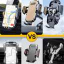 3-in-1 Phone Mount for Car [Most Stable and Flexible Suction Cup] Vent Dashboard Windshield Cell Phone Holder Car Fit for iPhone 15 14 13 12 Pro Max Samsung S23 S22 S21 All Phone, Gold