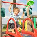 Swingset Phone Toys Playground Treehouse Phone Pretend Telephone Toy with Numeric Key for Kids Outdoor Playground Treehouse Jungle Gym Accessories (Green)