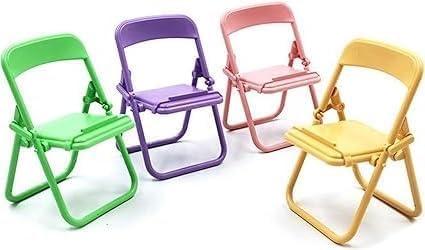 5Pcs Multicolour Simulation Mini Folding Back Small Chair Model Dollhouse Doll House Miniature Plastic Scene Props for Micro Landscape Dollhouse Furniture Mini Chair Dollhouse Accessories (1/12)