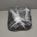 Memory Foam Lumbar Support Pillow with Dual Premium Adjustable Straps, Ergonomic Back Cushion for Back Pain Relief in Home Office Chair Car Seat - Black