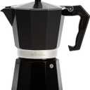 Primula Classic Stovetop Espresso and Coffee Maker, Moka Pot for Italian and Cuban Caf Brewing, Greca Coffee Maker, Cafeteras, 6 Espresso Cups, Black