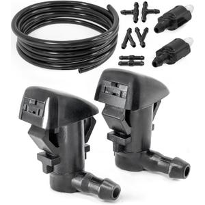 Click&Fit Windshield Washer Nozzles Extended Set compatible with Toyota Tacoma RAV4 1995-2005, Camry Corolla 4Runner 1988-2002, Celica 90-99, Echo – Repare Wiper water spray jets replaces 8538104030