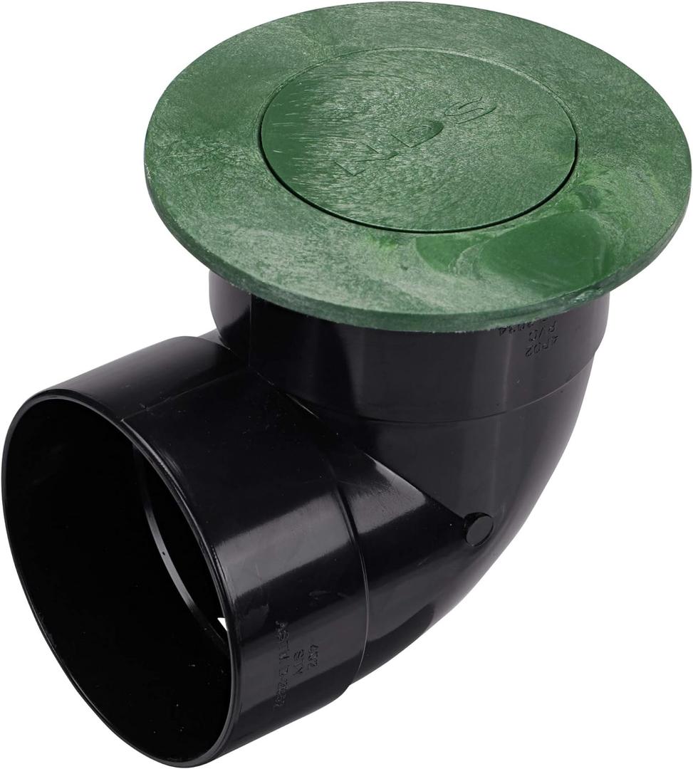 NDS 422G Pop-Up Drainage Emitter with Elbow fits 4-Inch Sewer and Drain Pipe, Works with Drainage Systems Including Catch Basins, Green NDS 422G Pop-Up Drainage Emitter with Elbow fits 4-Inch Sewer and Drain Pipe, Works with Drainage Systems Including Catch Basins, Green
