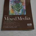 Strathmore 462-111 400 Series Mixed Media Pad, 11"x14" Glue Bound, 15 Sheets , White
